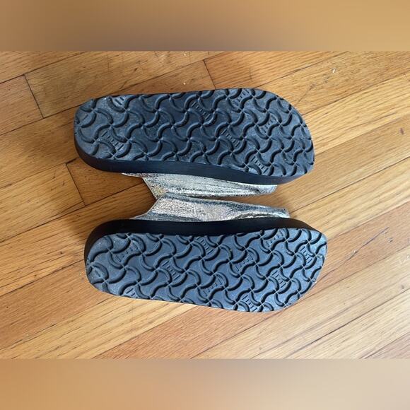 Silver Crackle Cork Flatforms - Picture 9 of 9